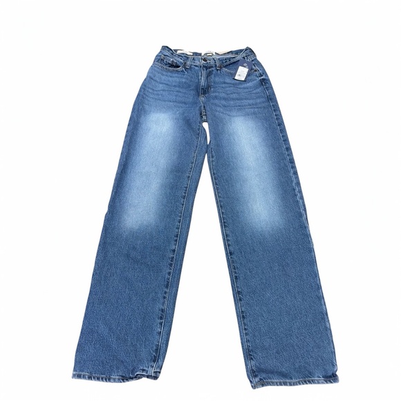 Universal Thread Denim - Universal Thread 90s Baggy Jeans Size 0 NWT High Rise Wide Leg Denim